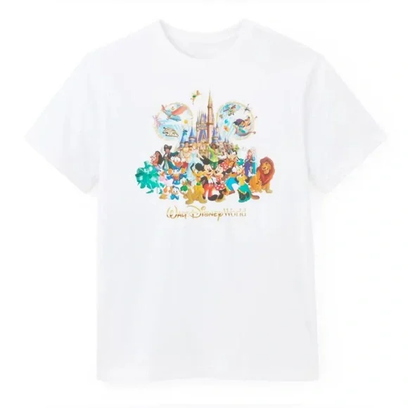 Disney World Parks WDW Castle Storybook Castle Mickey & Friends Adult Shirt NEW - Picture 2 of 2